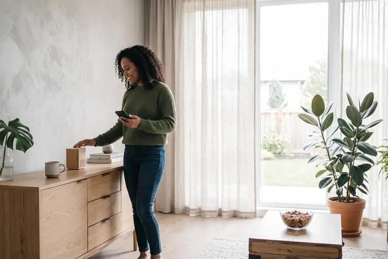 Streaming music at home over Bluetooth through the Bannister 8800 Elite Series system